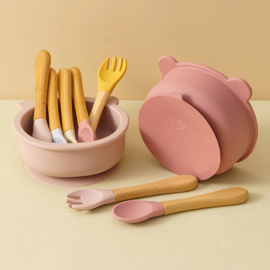 3-Piece Baby & Toddler Bowl + Utensil Set